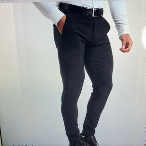 Tailored Athlete Men's Black Trousers